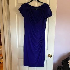 Ralph Lauren. Beautiful purple dress.